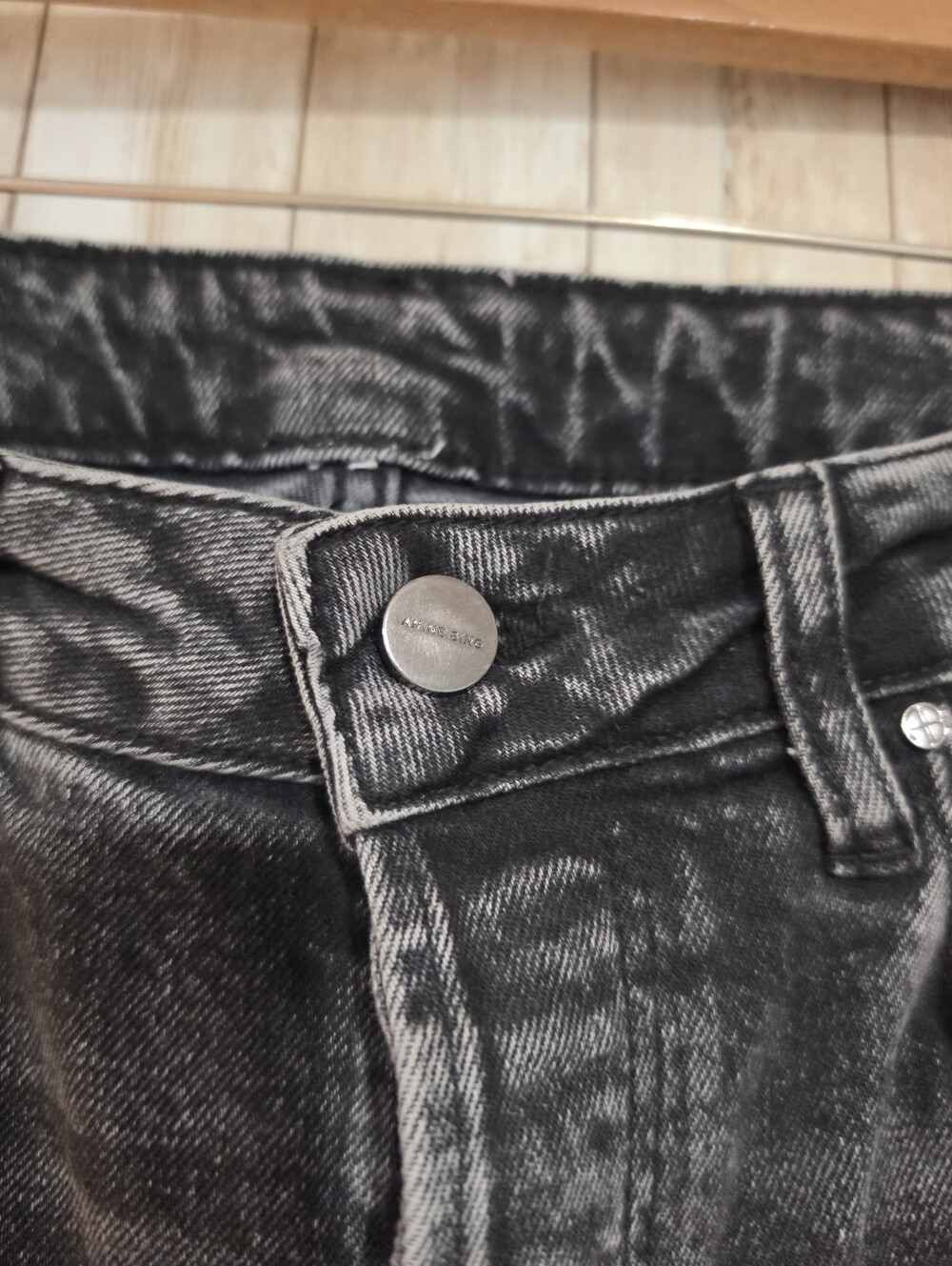 Anine Bing Lara Frayed Black Jeans 29 - Picture 4 of 6